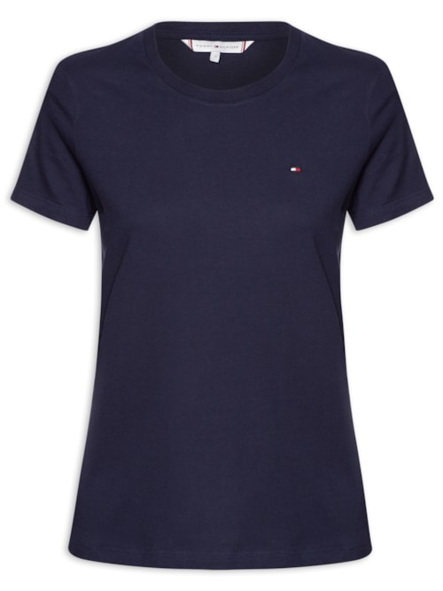 Camiseta Feminina Heritage Crew Neck Tee – Azul