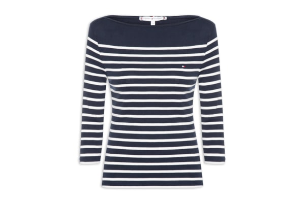 Camiseta Feminina Heritage Crew Neck Tee - Azul
