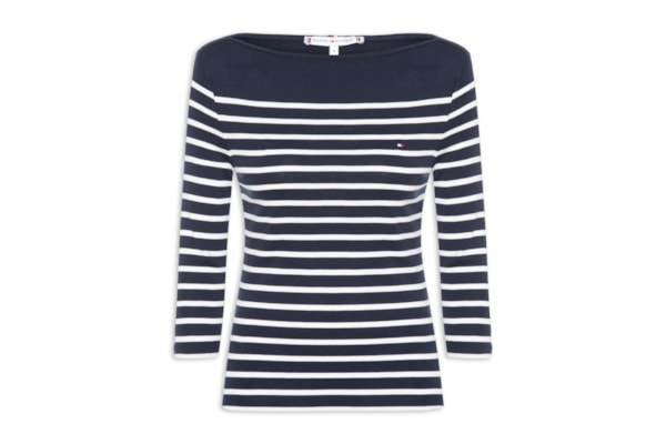 Camiseta Feminina Heritage Crew Neck Tee - Azul