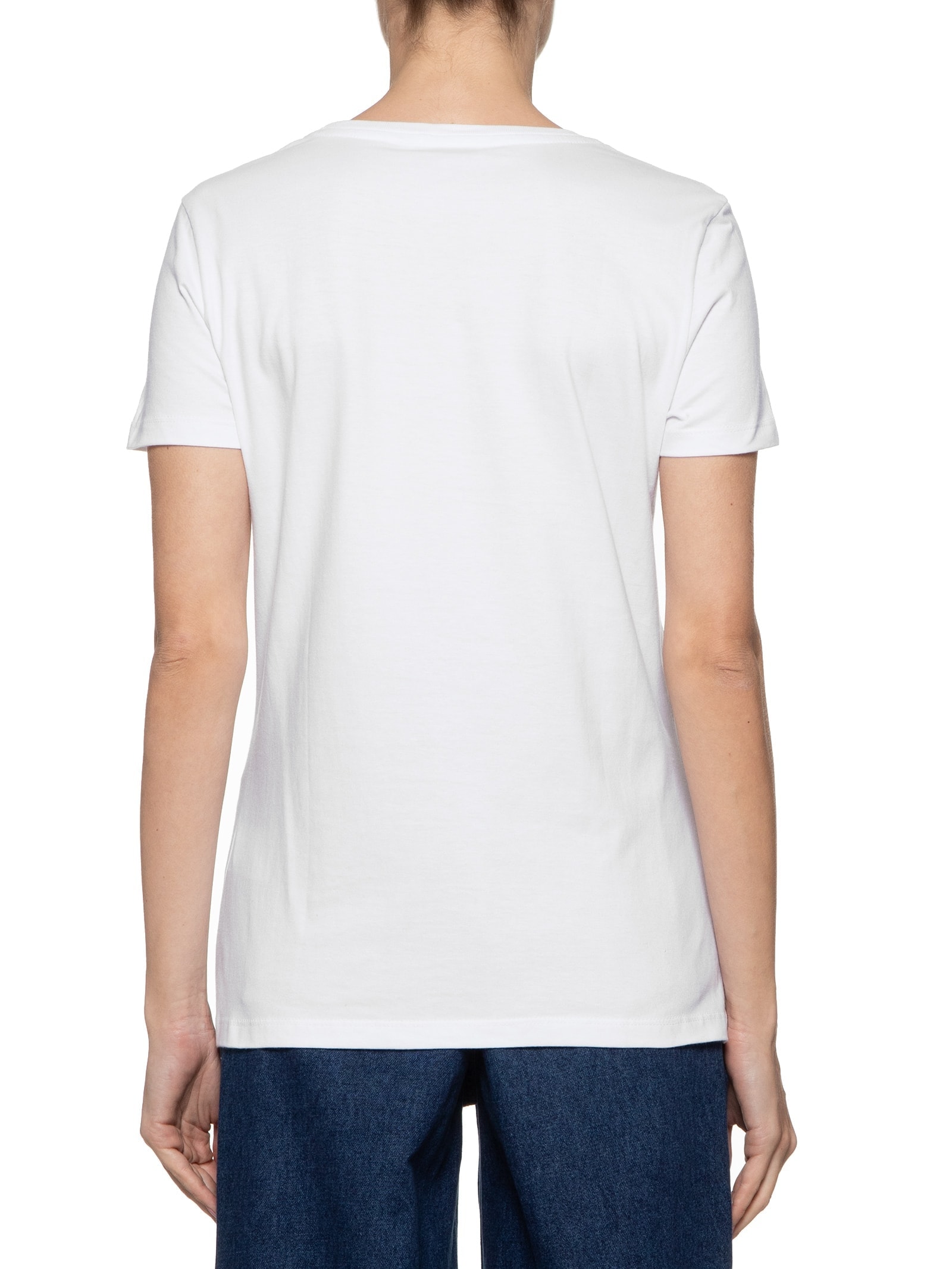 Camiseta Feminina Heritage Crew Neck Tee Branco Tommy Hilfiger