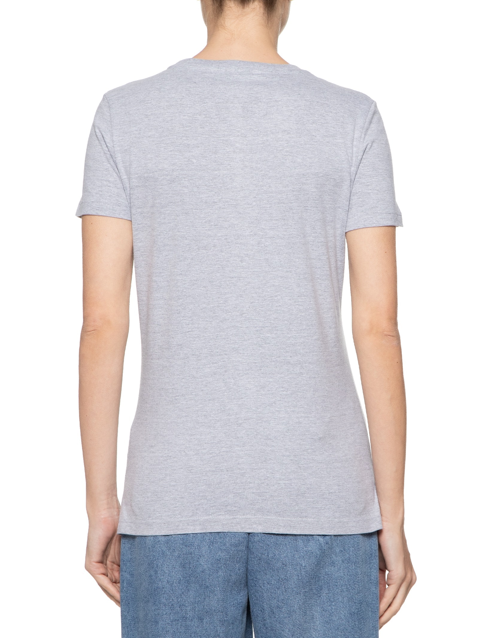 Camiseta Feminina Heritage Crew Neck Tee Cinza Tommy Hilfiger