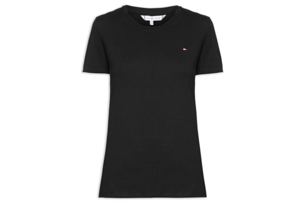Camiseta Feminina Heritage Crew Neck Tee - Preto