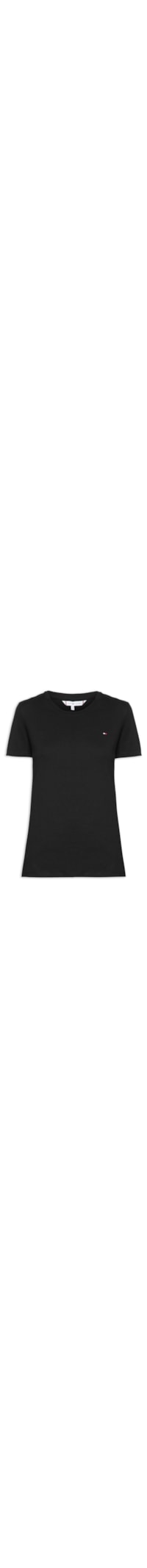 Camiseta Feminina Heritage Crew Neck Tee - Preto
