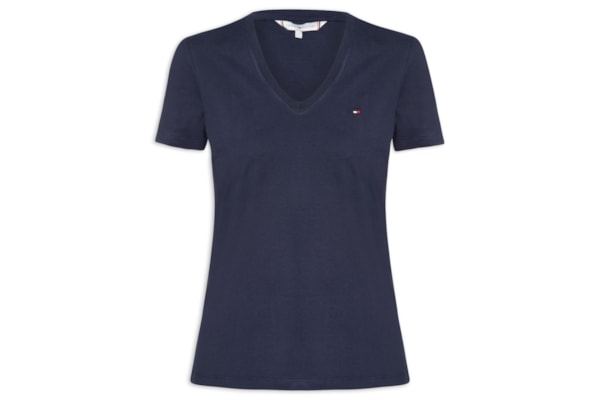 Camiseta Feminina Heritage V Neck Tee - Azul
