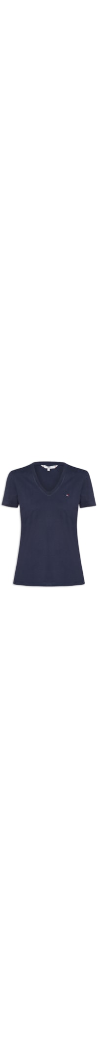 Camiseta Feminina Heritage V Neck Tee - Azul