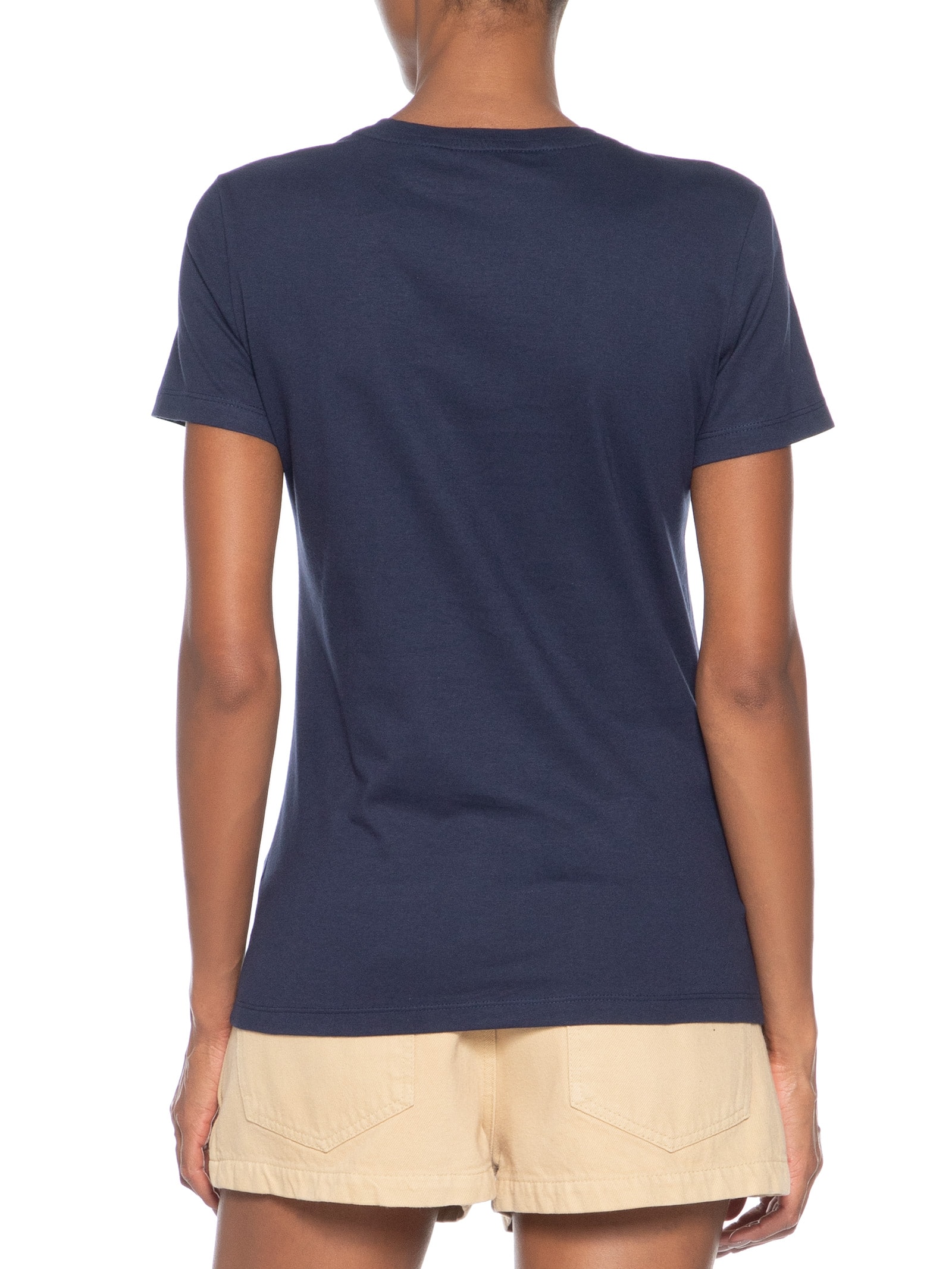 Camiseta Feminina Heritage V Neck Tee Azul Tommy Hilfiger