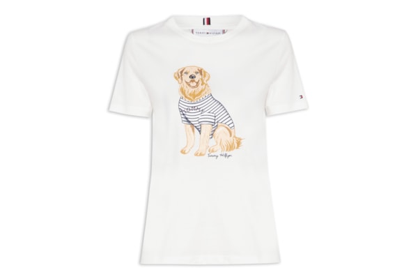Camiseta Feminina Heritage V-Neck Tee - Branco