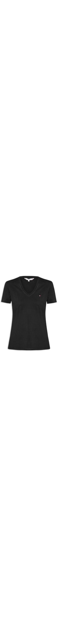 Camiseta Feminina Heritage V Neck Tee - Preto