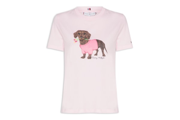 Camiseta Feminina Heritage V-Neck Tee - Rosa