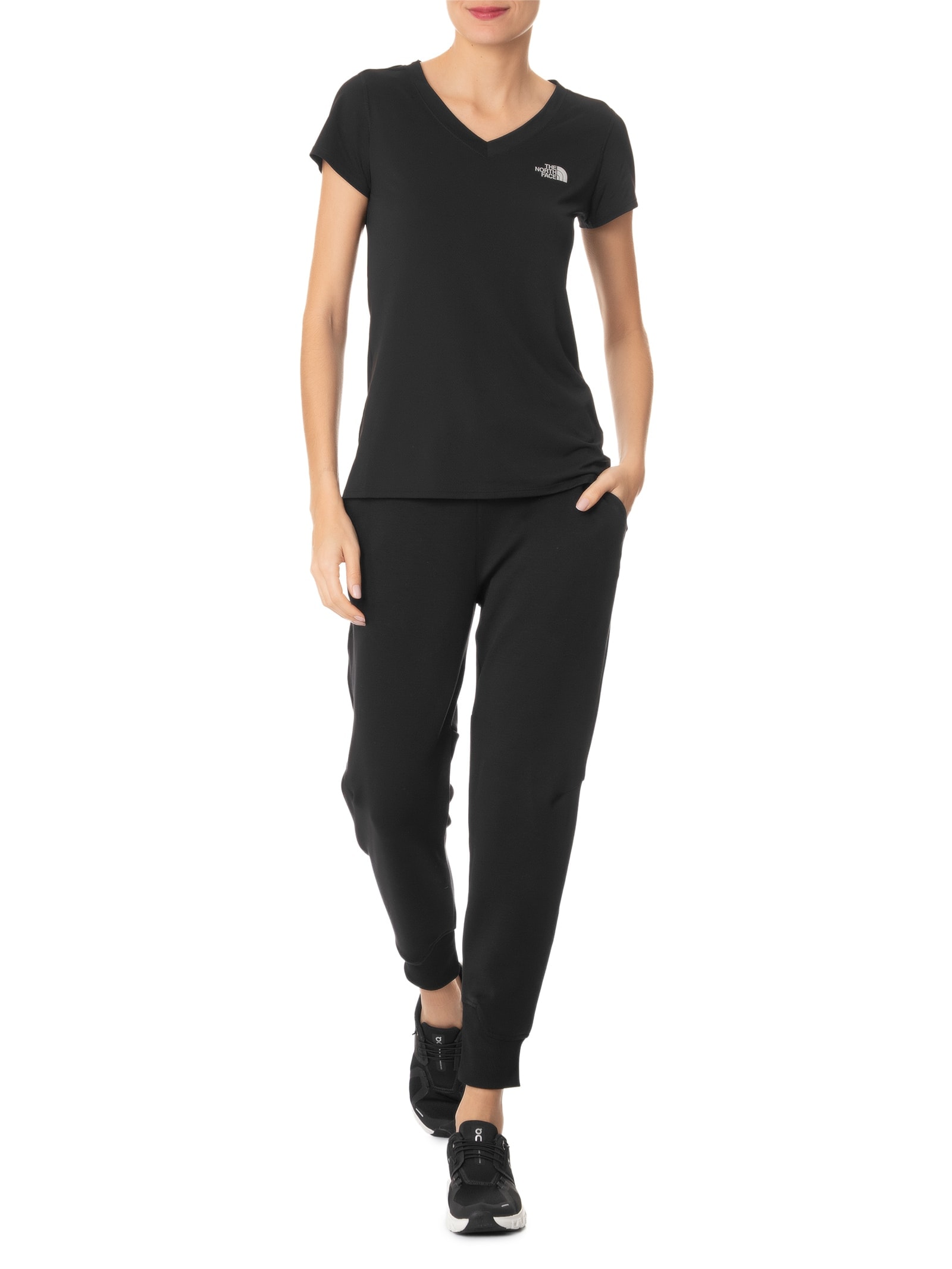 Camiseta Feminina Hyper V Neck Preto The North Face
