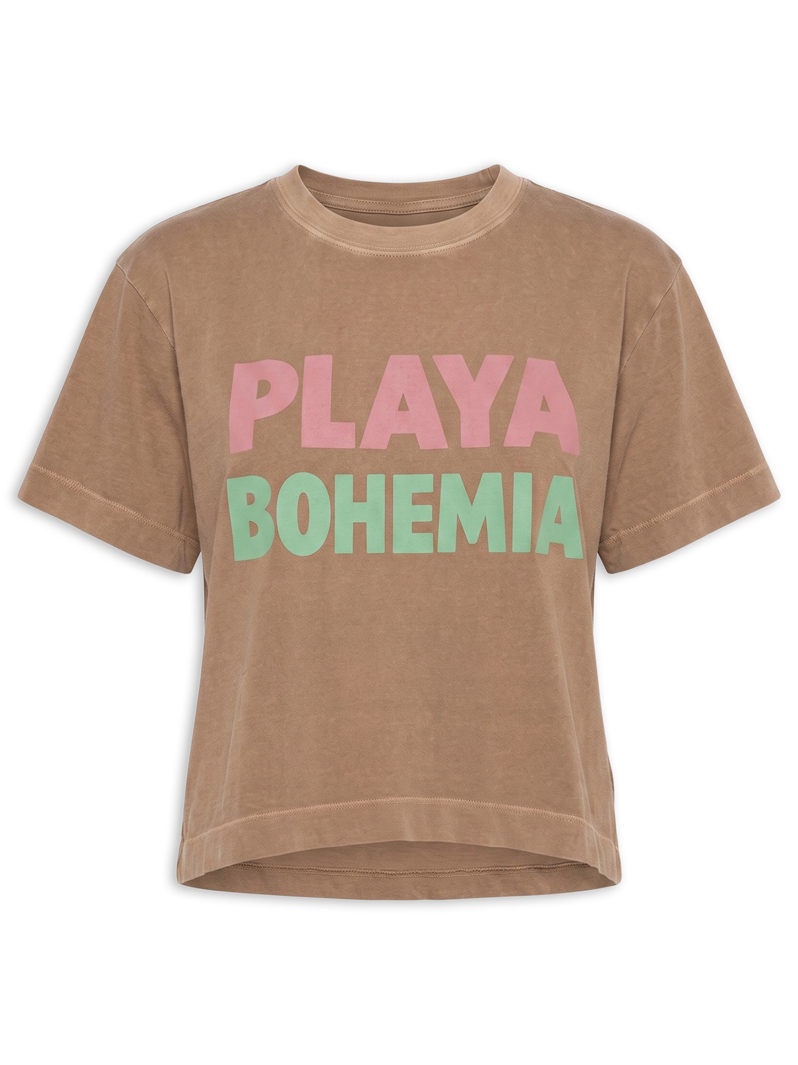 Camiseta Feminina Ibiza Bohemia Marrom Triya