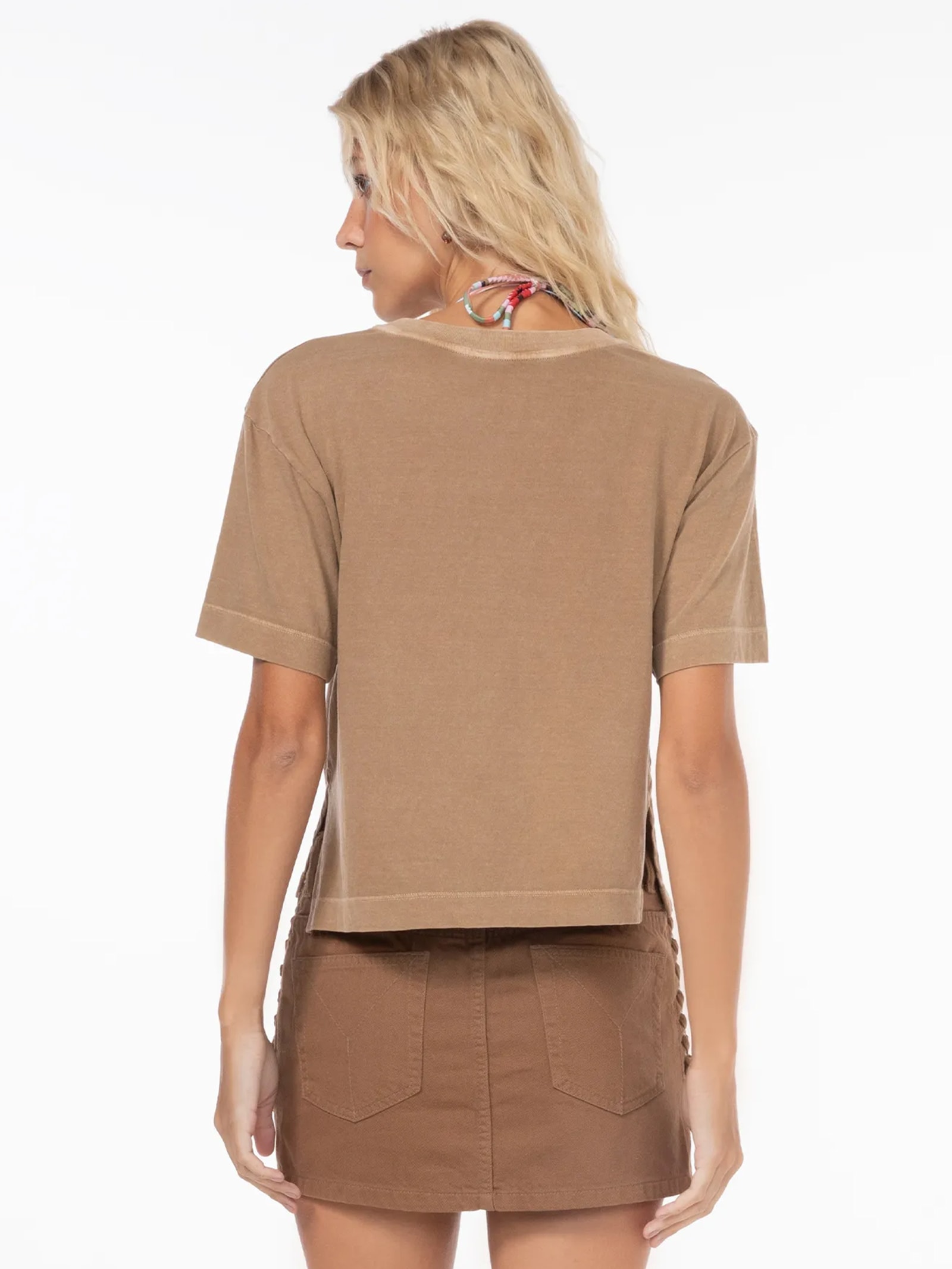 Camiseta Feminina Ibiza Bohemia Marrom Triya