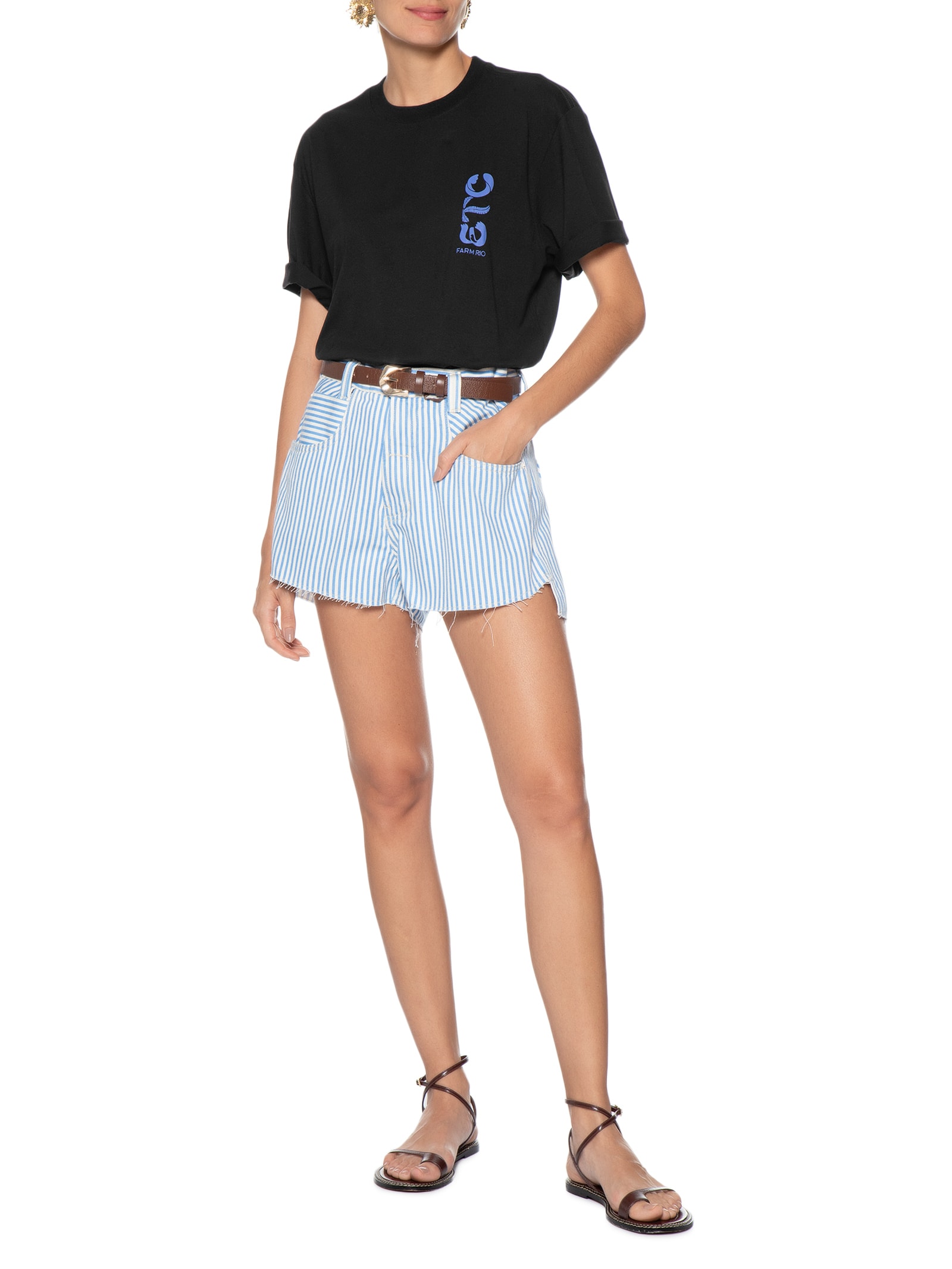 Camiseta Feminina Ipanema Institu Preto Farm Etc