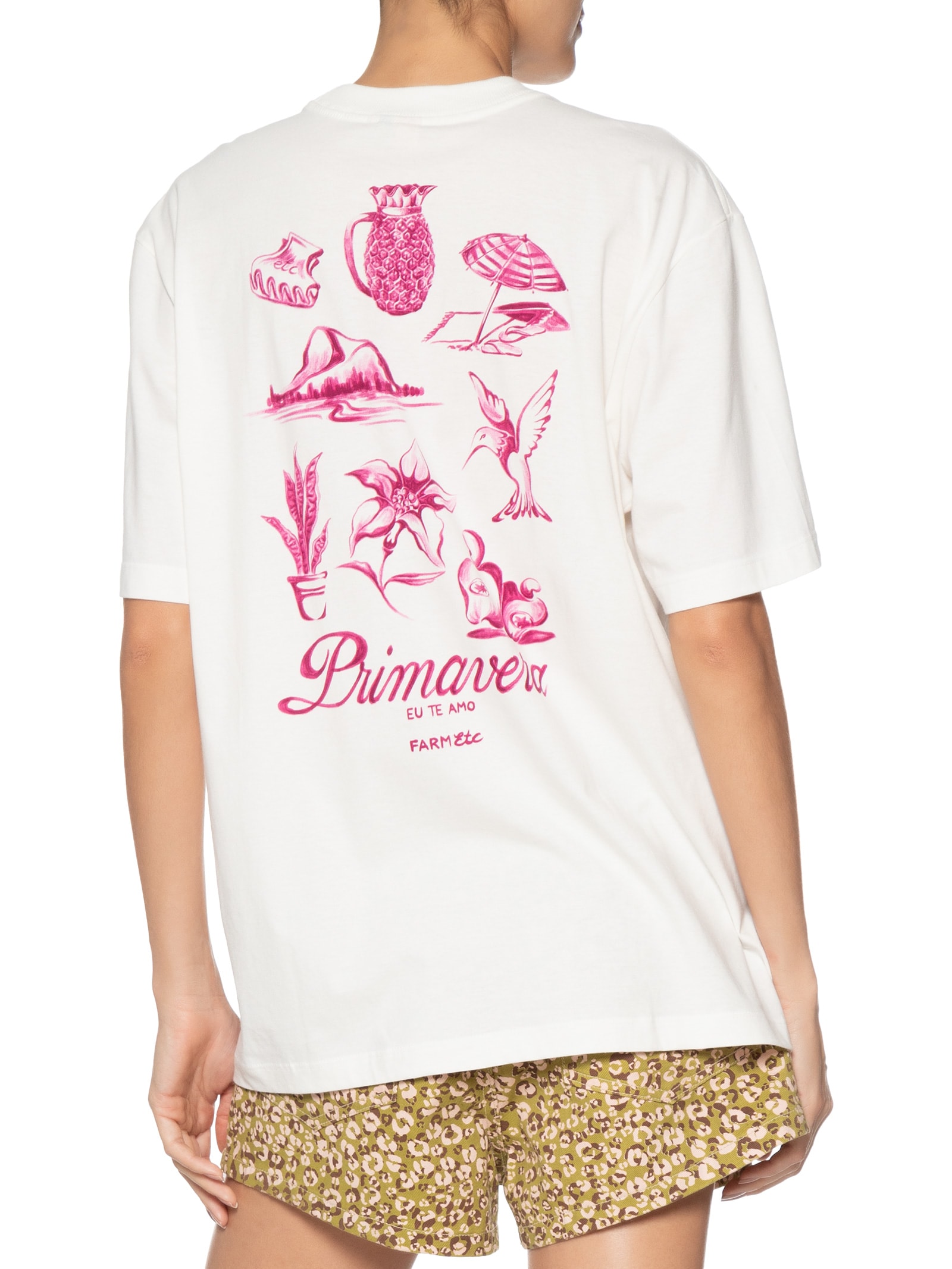 Camiseta Feminina Ipanema Kit Primavera Off Branco Farm Etc