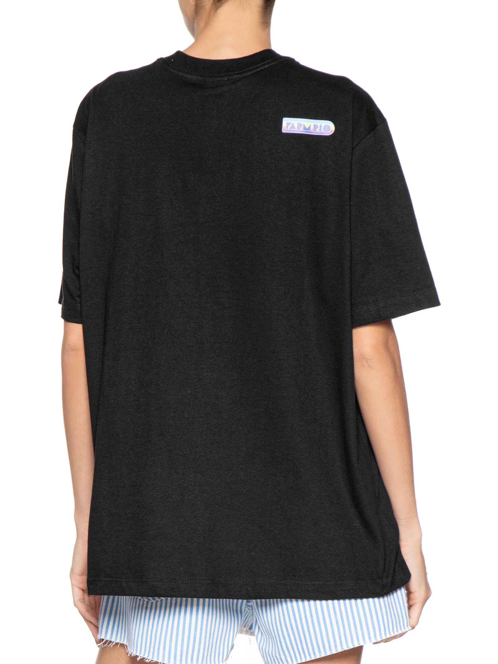 Camiseta Feminina Ipanema Mix Patches Preto Farm Etc