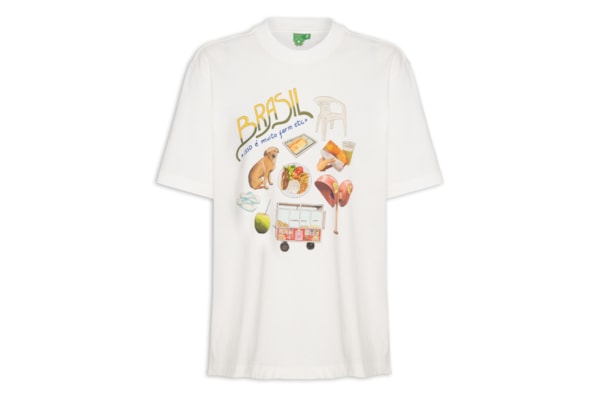 Camiseta Feminina Ipanema Pack Brasil - Branco