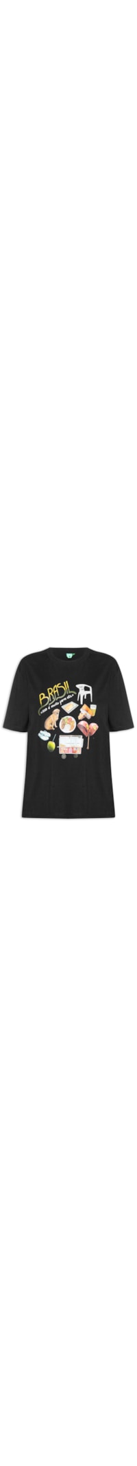 Camiseta Feminina Ipanema Pack Brasil - Preto