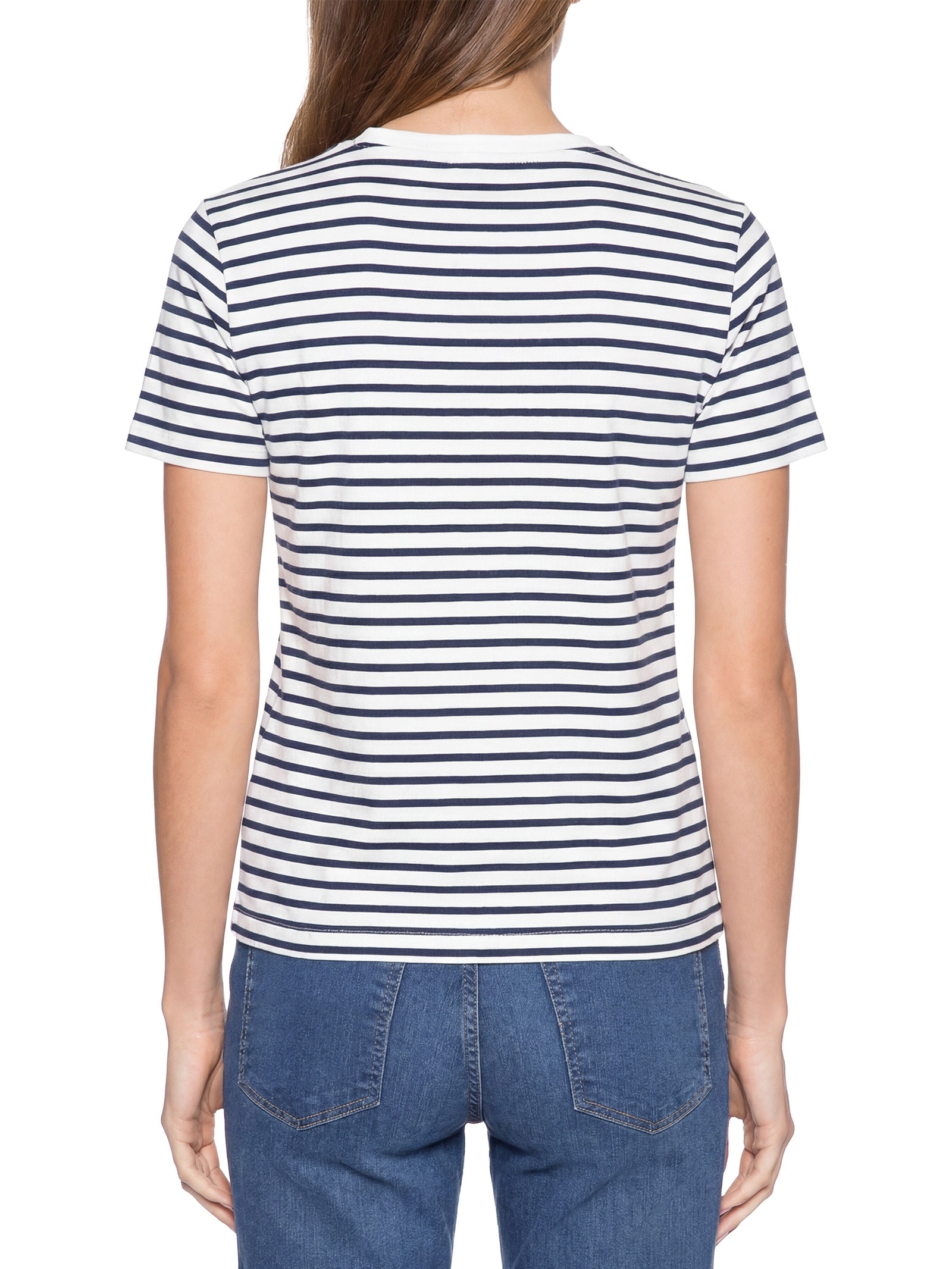 Camiseta Feminina Jersey Reg Love Azul Tommy Hilfiger