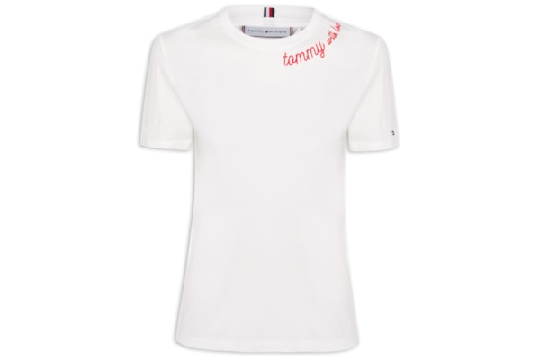 Camiseta Feminina Jersey Reg Love - Branco