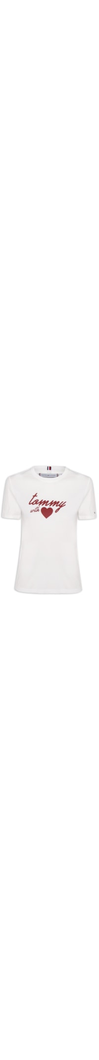 Camiseta Feminina Jersey Reg Love - Branco