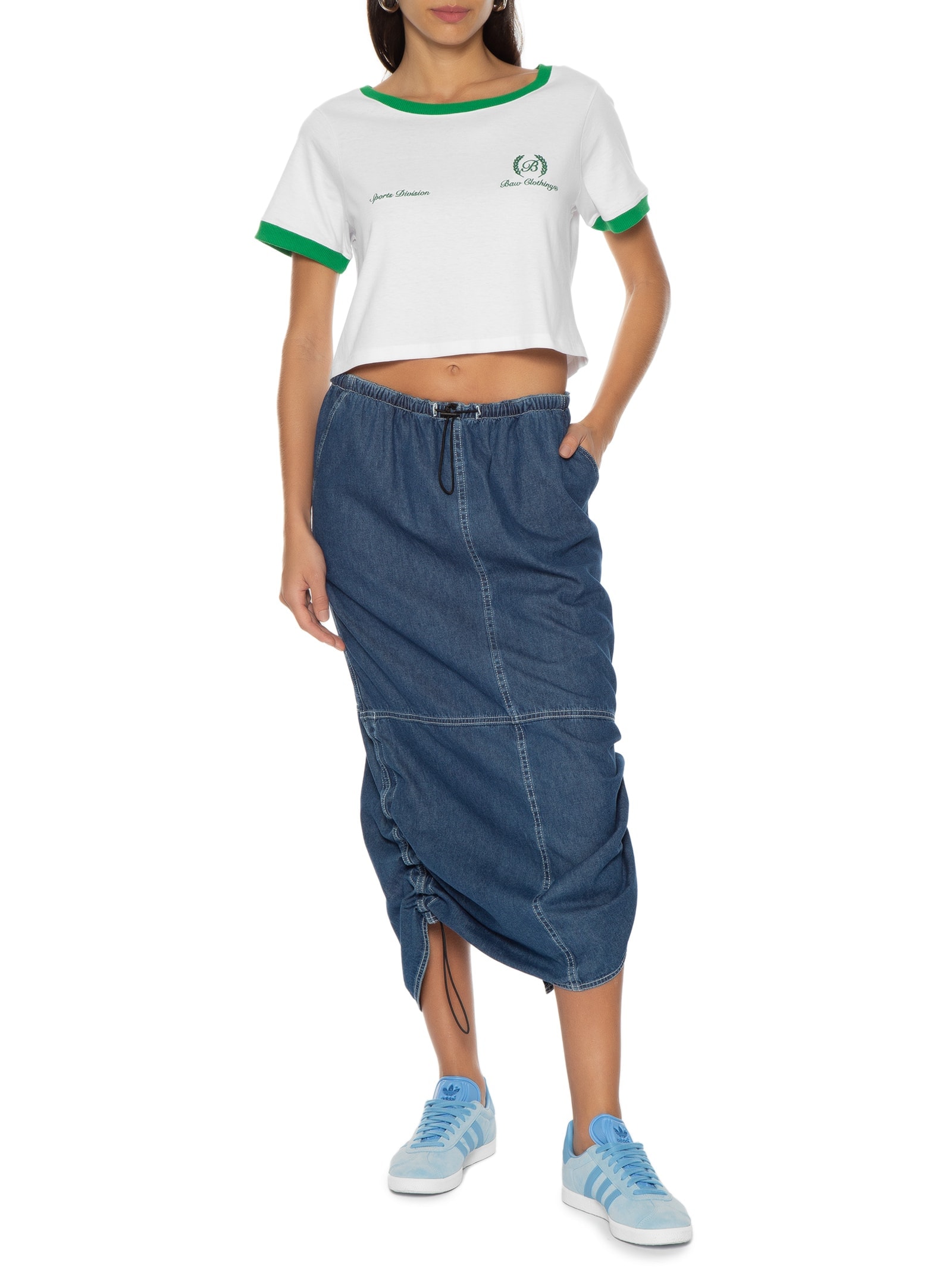 Camiseta Feminina Laurel B Verde Baw Clothing