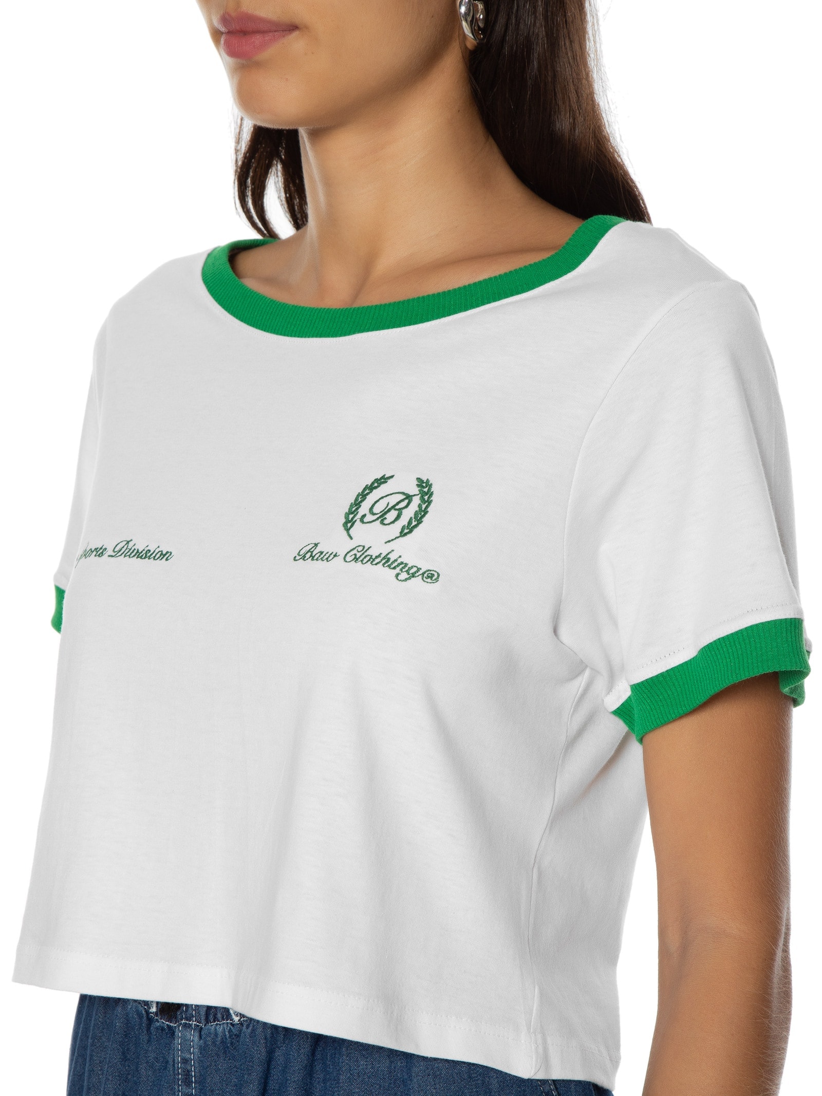 Camiseta Feminina Laurel B Verde Baw Clothing