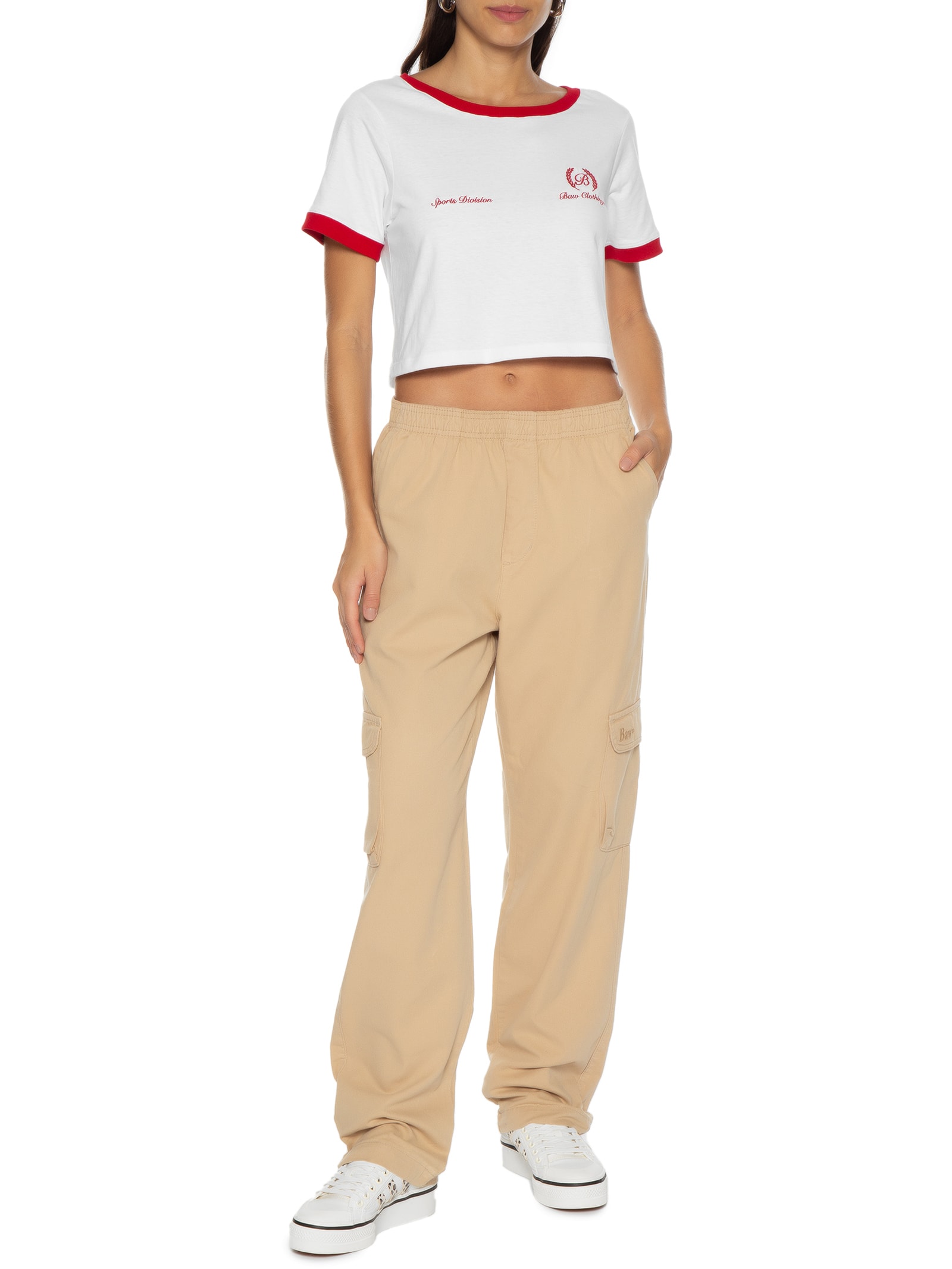 Camiseta Feminina Laurel B Vermelho Baw Clothing