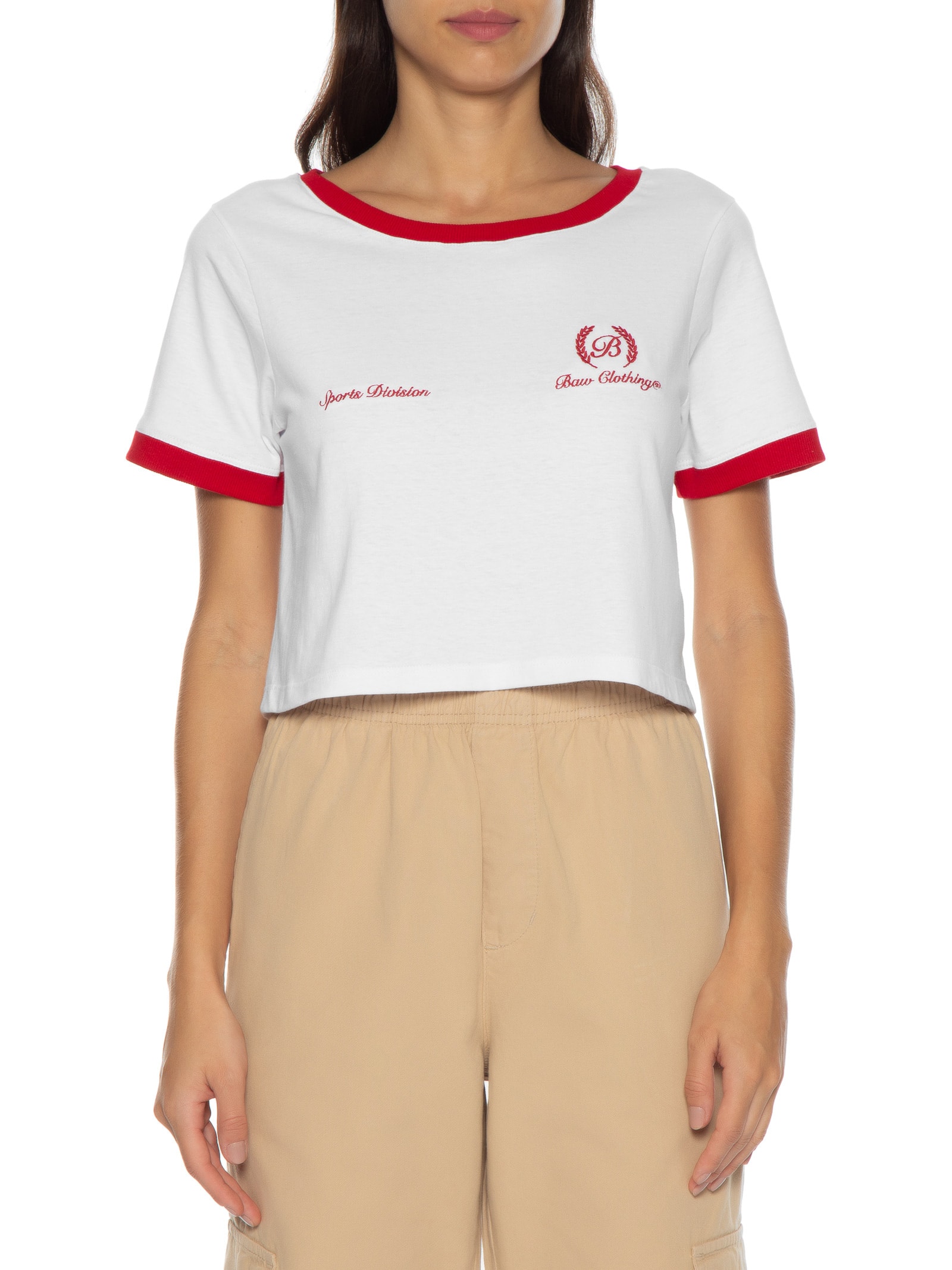Camiseta Feminina Laurel B Vermelho Baw Clothing