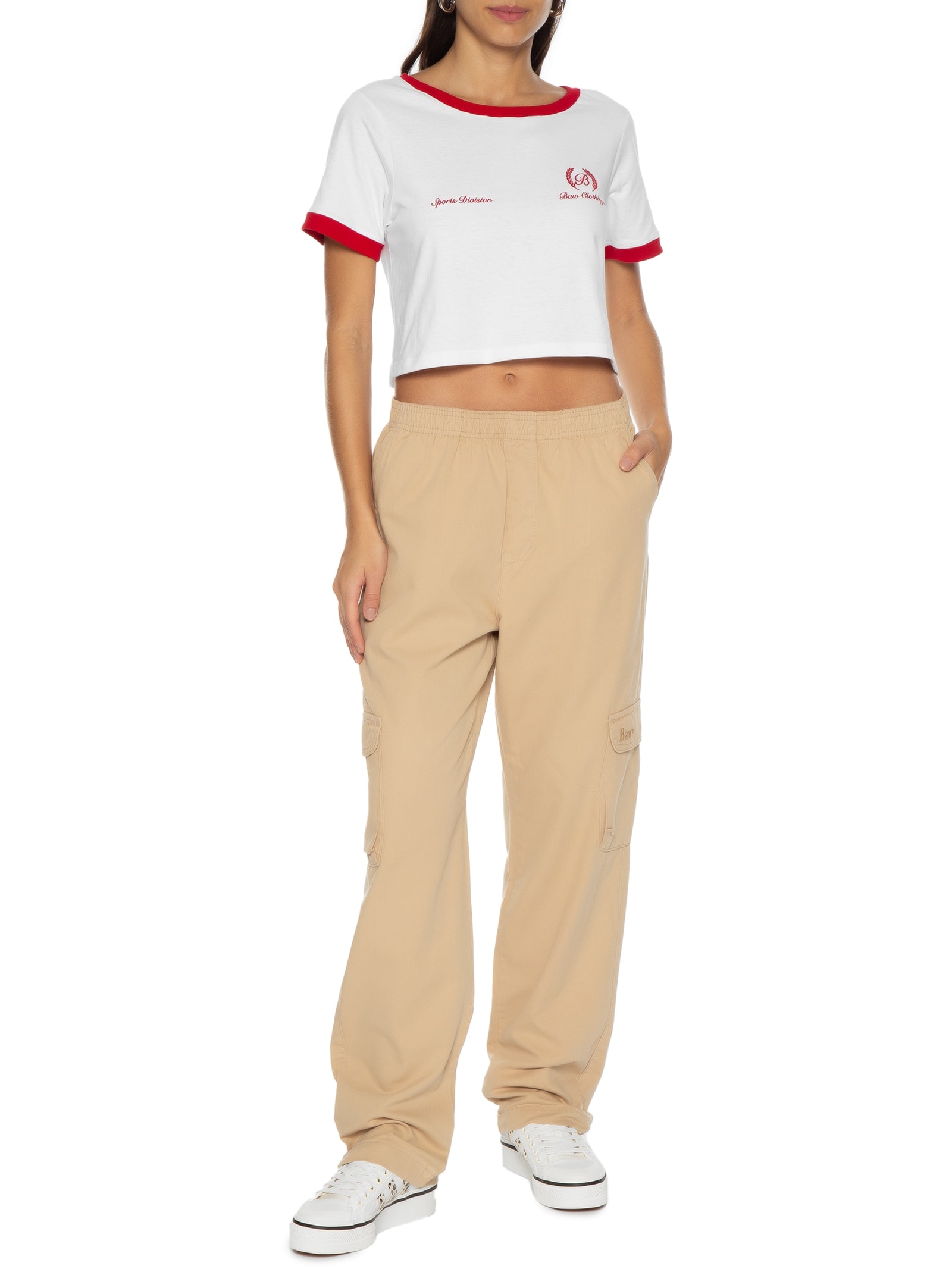 Camiseta Feminina Laurel B Vermelho Baw Clothing