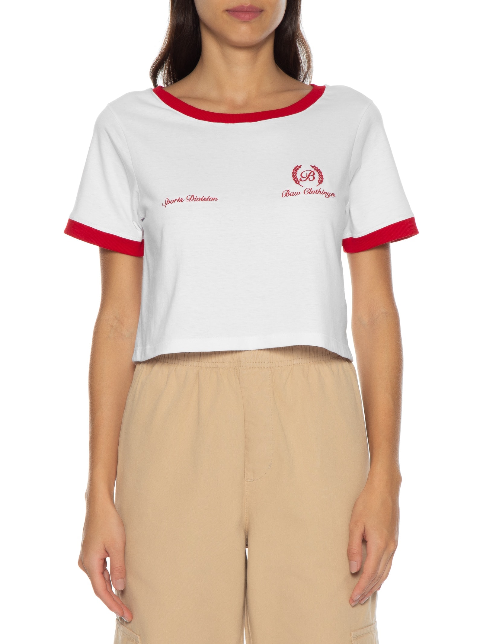Camiseta Feminina Laurel B Vermelho Baw Clothing
