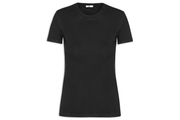 Camiseta Feminina Leve Básica - Preto