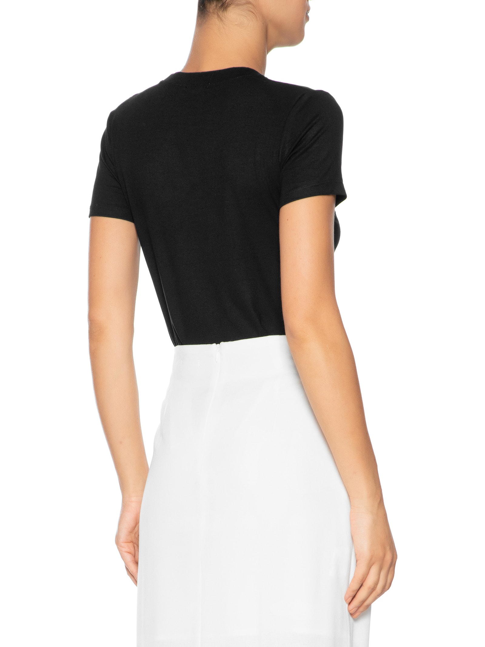 Camiseta Feminina Leve Básica Preto Basiq