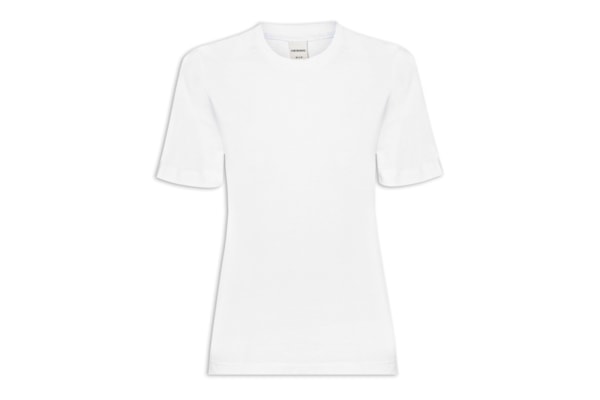 Camiseta Feminina Lisa Manga Curta - Branco