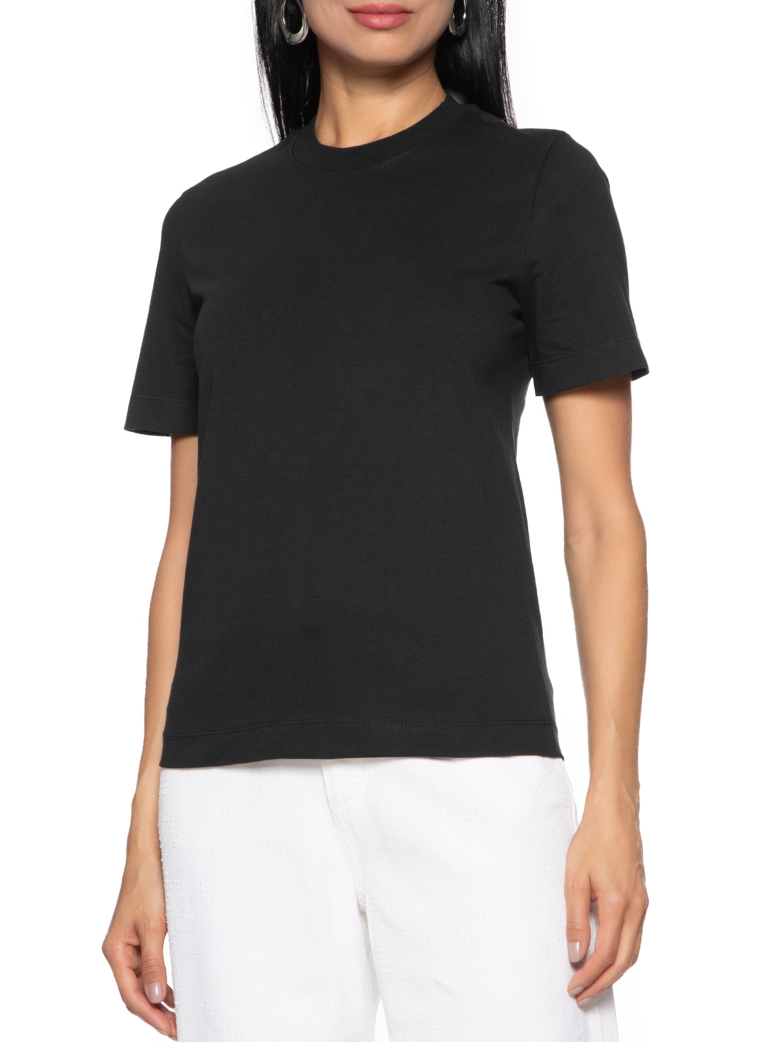 Camiseta Feminina Lisa Manga Curta Preto Hering