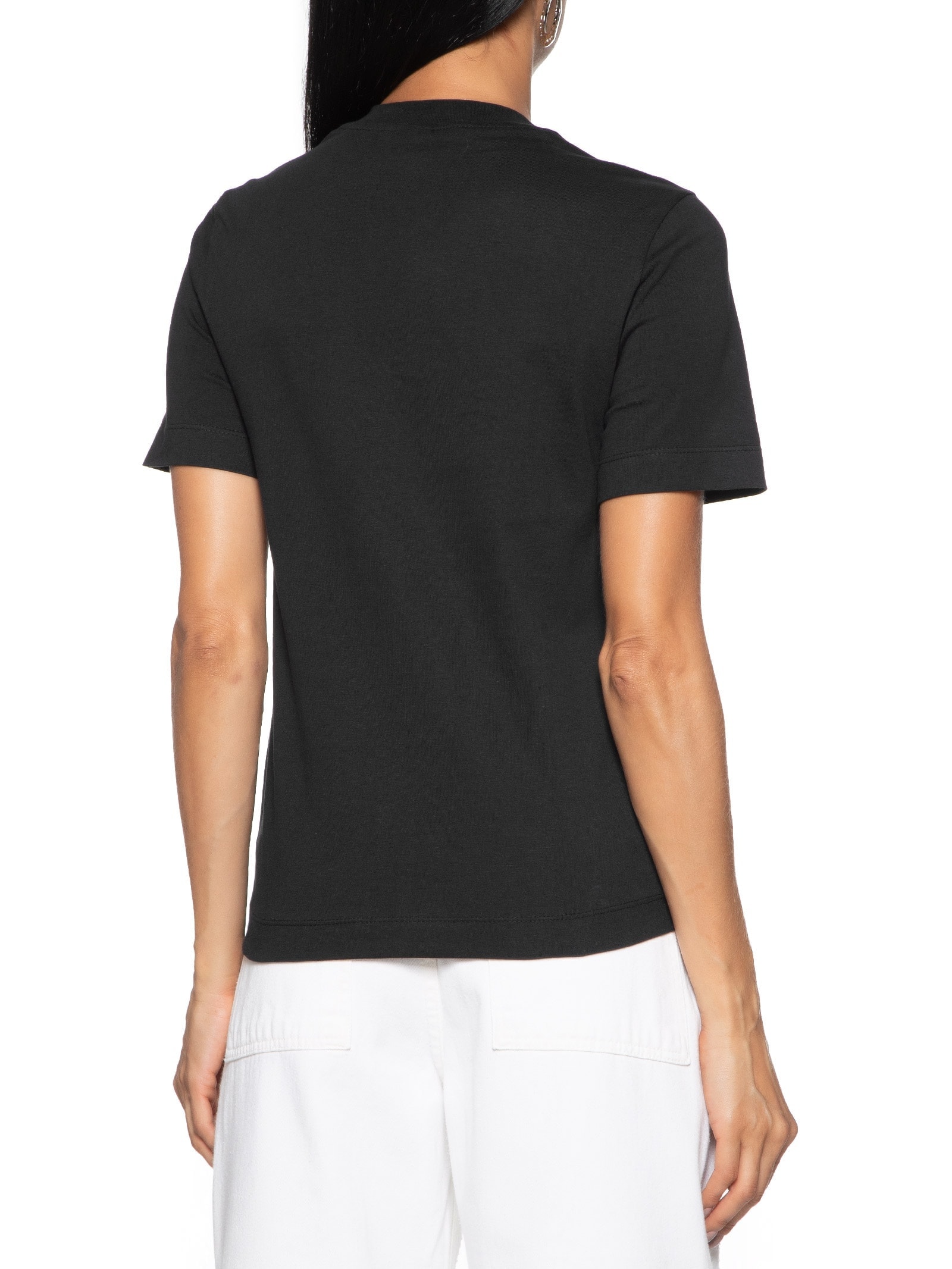 Camiseta Feminina Lisa Manga Curta Preto Hering