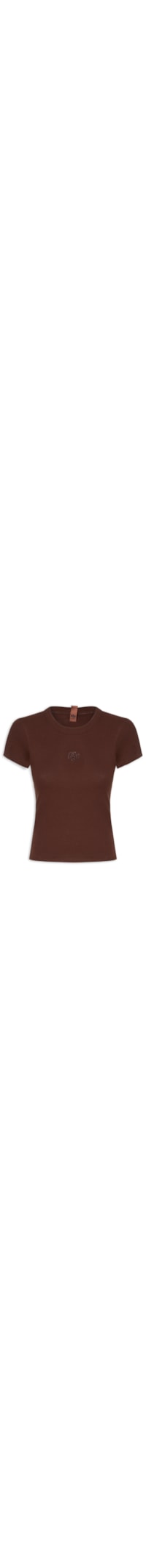 Camiseta Feminina Lisa - Marrom