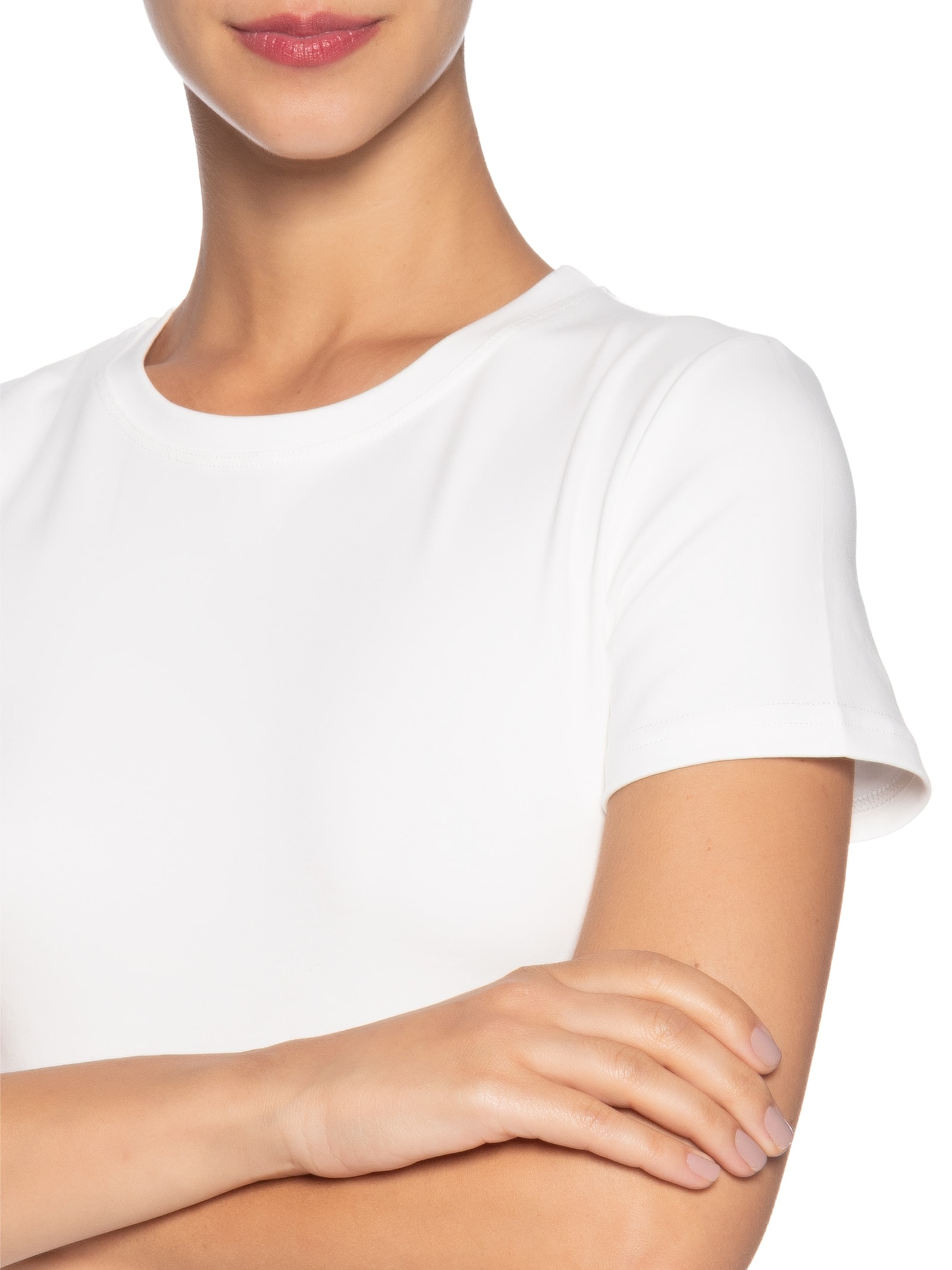 Camiseta Feminina Lisa Mc Off White Basiq