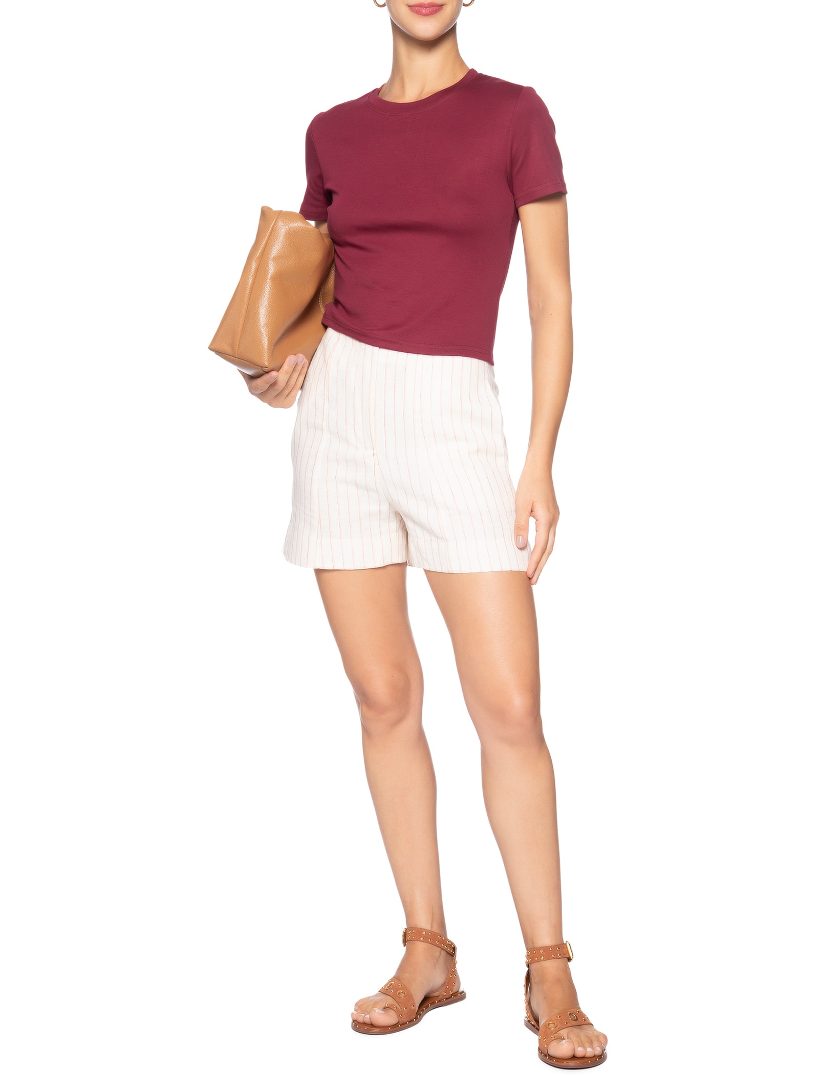 Camiseta Feminina Lisa Mc Vinho Basiq