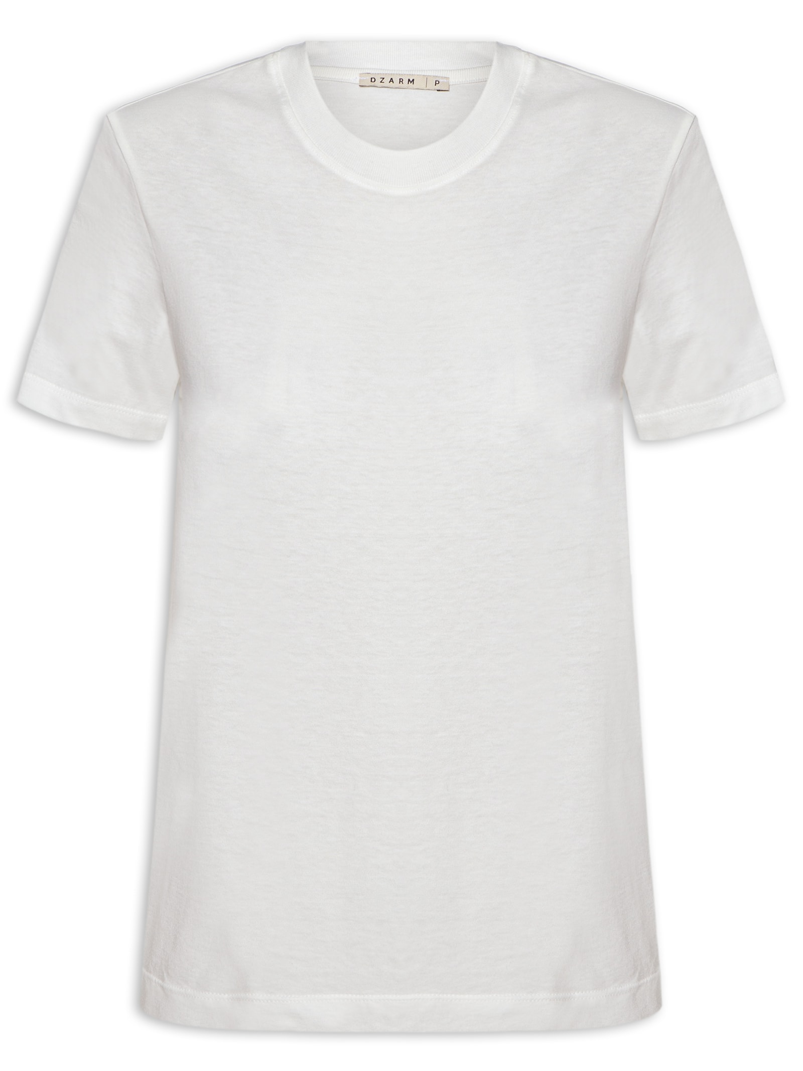 Camiseta Feminina Lisa Off White Dzarm