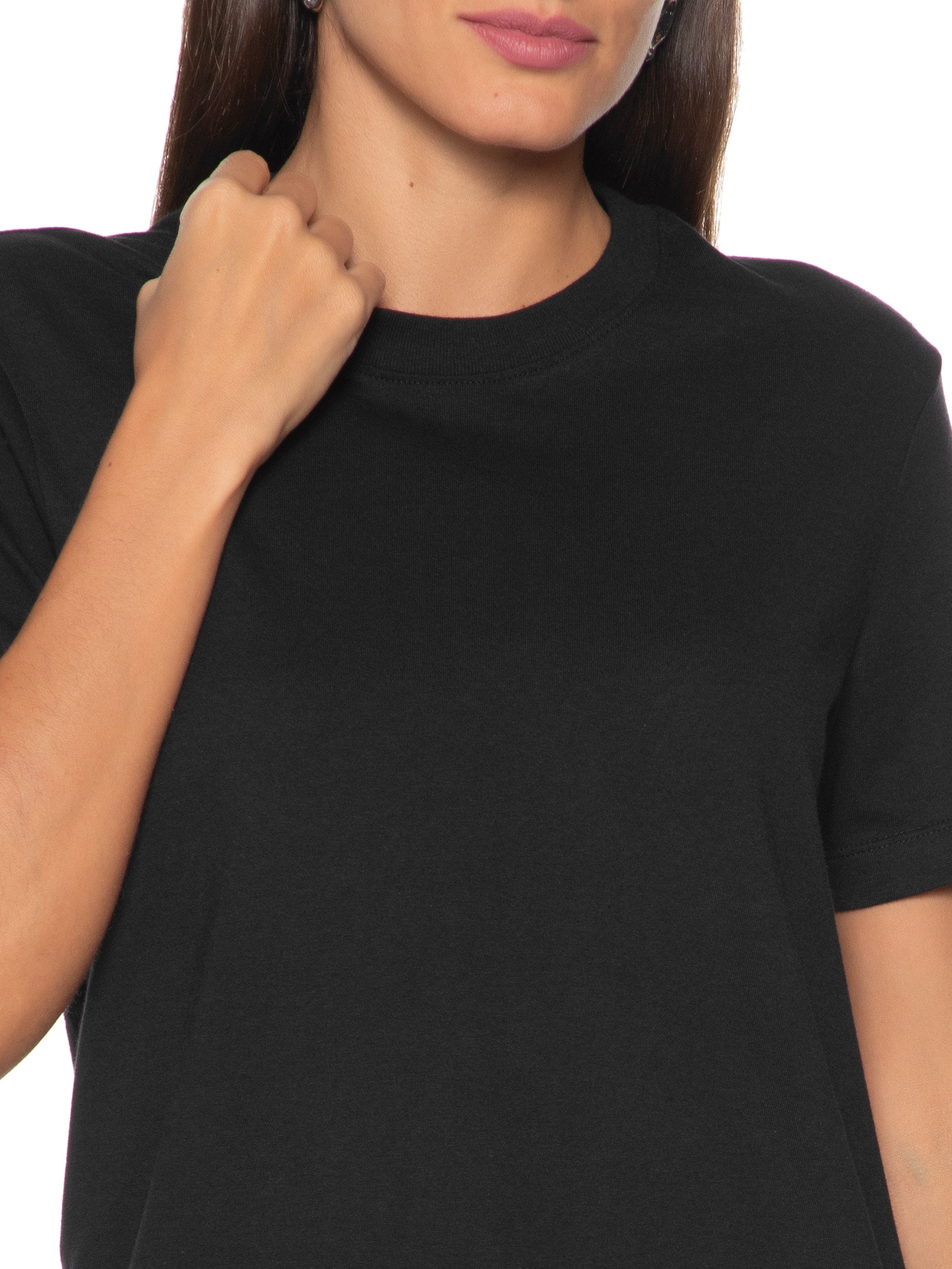 Camiseta Feminina Lisa Preto Dzarm