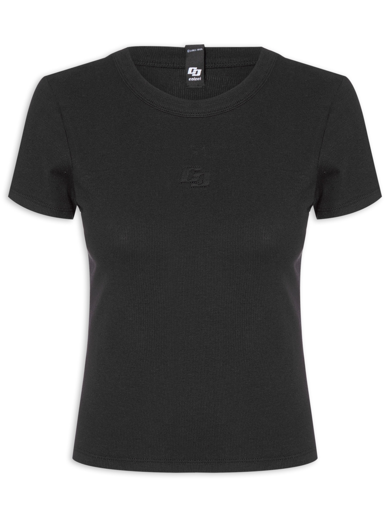 Camiseta Feminina Lisa Preto Colcci