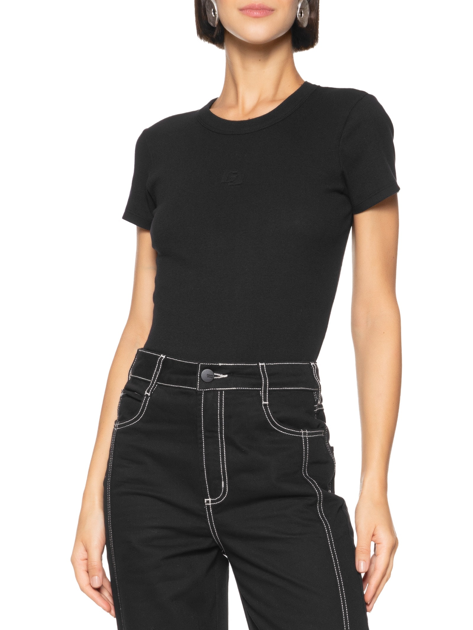Camiseta Feminina Lisa Preto Colcci