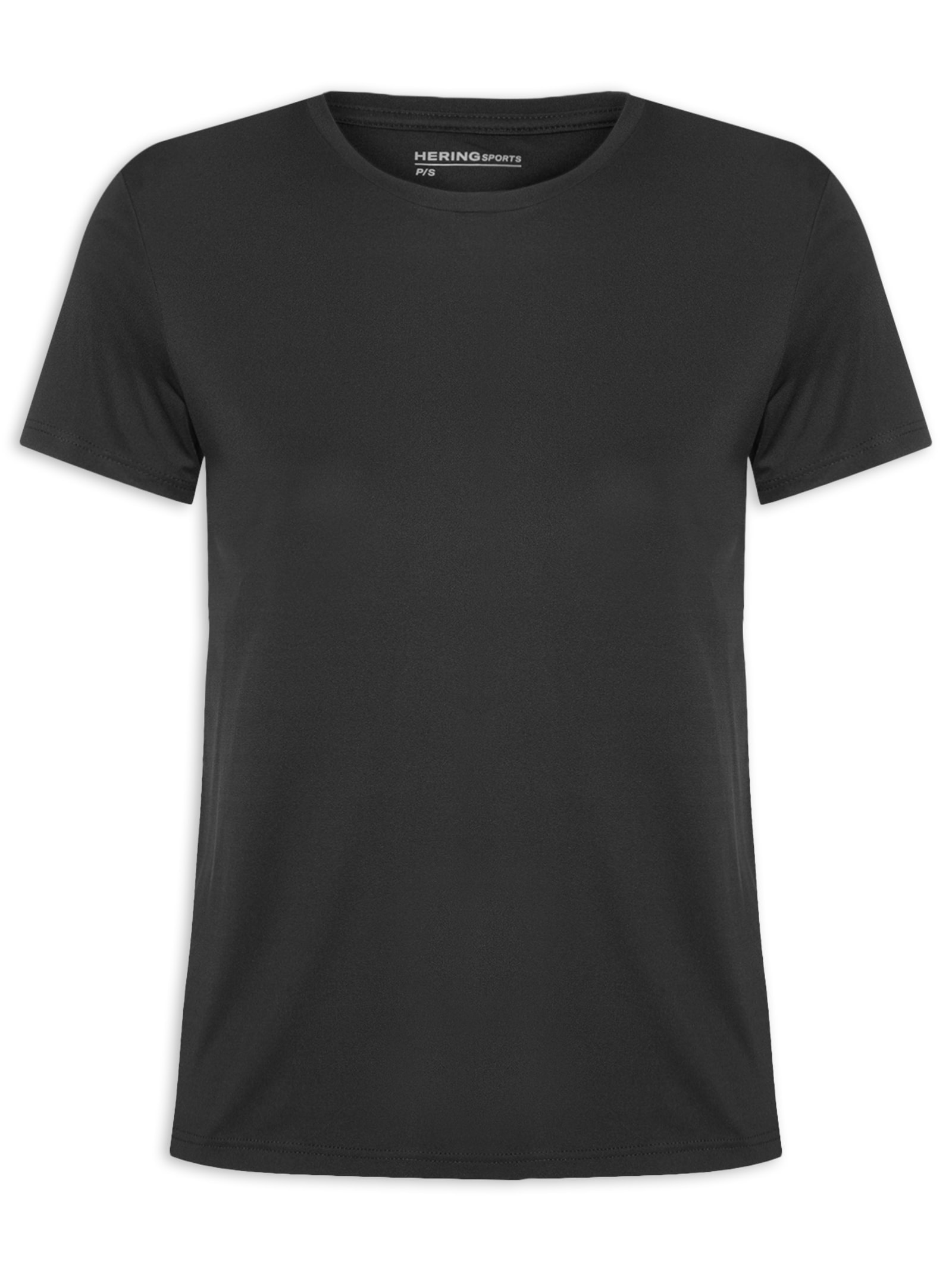 Camiseta Feminina Lisa Preto Hering Sports