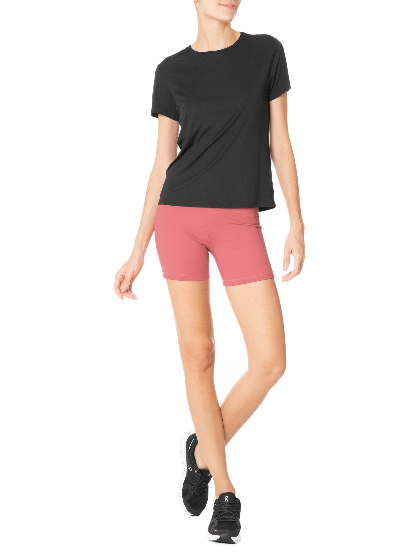 Camiseta Feminina Lisa Preto Hering Sports