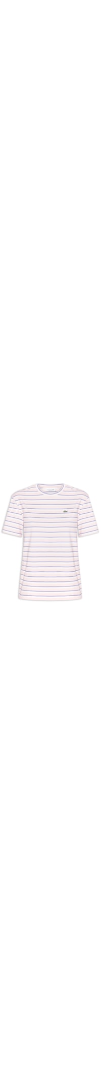 Camiseta Feminina Listrada Algodão Pima - Rosa