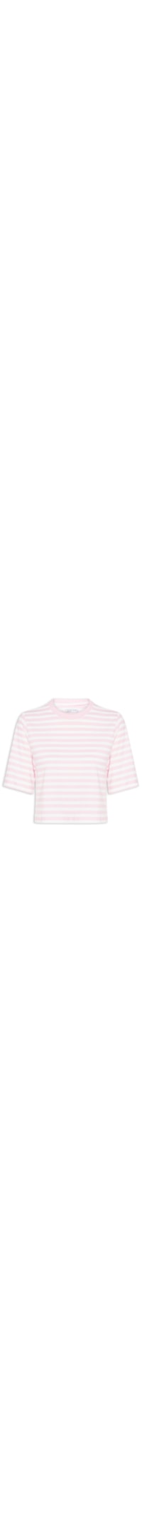 Camiseta Feminina Listrada - Rosa