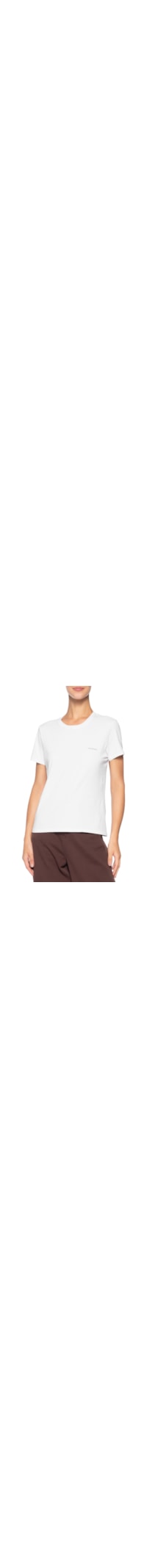 Camiseta Feminina Logo Básico Peito – Branco
