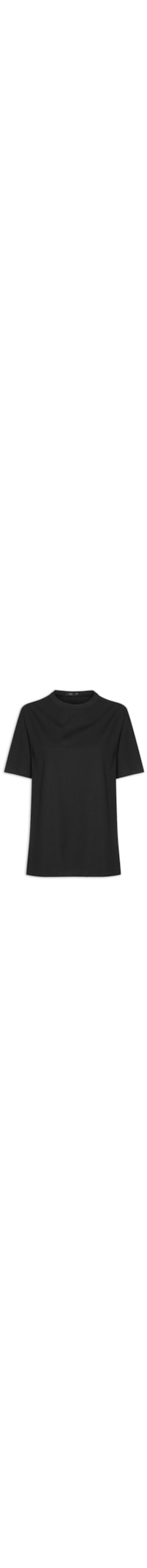 Camiseta Feminina Longa Viv - Preto