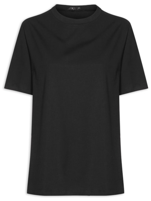 Camiseta Feminina Longa Viv – Preto