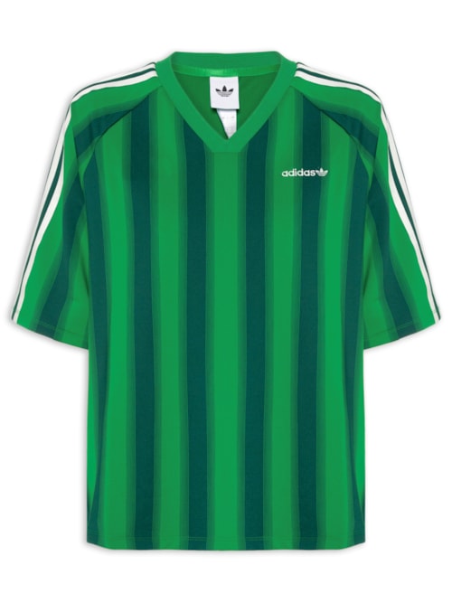 Camiseta Feminina Loose Linear – Verde